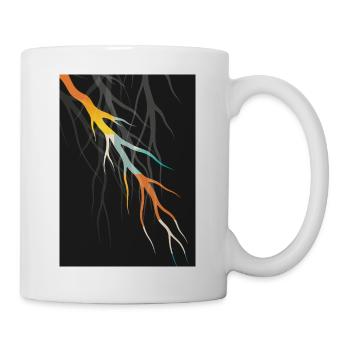 Abstract Root Art Geometric Modern Art - Mug - white - Right