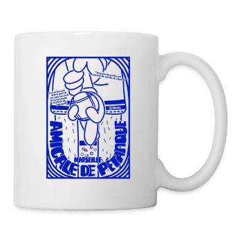 Amicale de pétanque Marseille rétro - Mug blanc - blanc - Droite