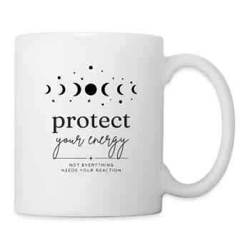 Protéger votre énergie – Phases lunaires - Mug blanc - blanc - Droite