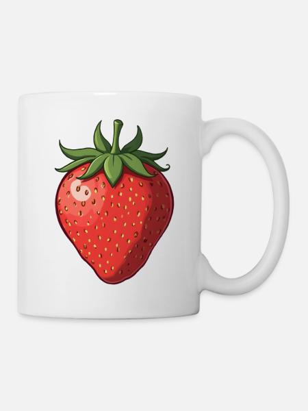 Fraise - Mug blanc - blanc