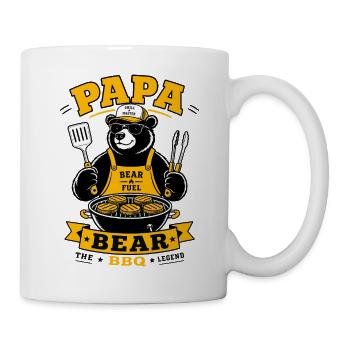 Papa Bear BBQ Grill Master - Mug blanc - blanc - Droite