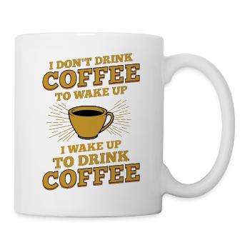 Funny Coffee Lover Quote Design - Mug - white - Right