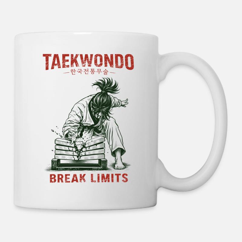 Taekwondo Break Limits Korean Martial Arts - Tasse - Weiß