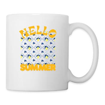 Hello Summer Lemon Pattern - Mug - white - Right
