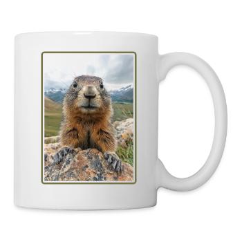 Marmottes Marmotte - Mug blanc - blanc - Droite