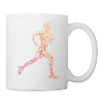 Geschenkidee für einen Running mit Running - Tasse - Weiß - Rechts