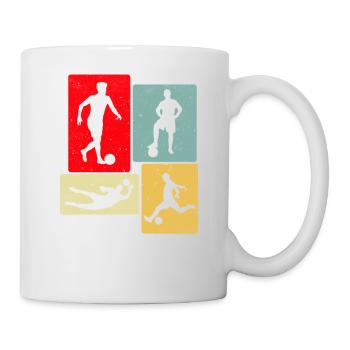 Football rétro - Mug blanc - blanc - Droite
