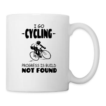 I Go Cycling Progression est Build non trouvé - Mug blanc - blanc - Droite