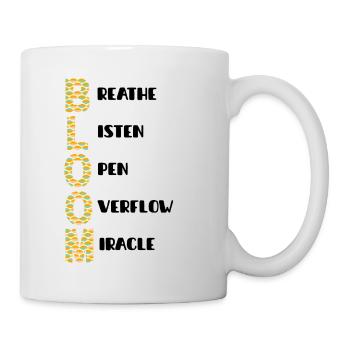 BLOOM Vertikal Musterfarben - Tasse - Weiß - Rechts