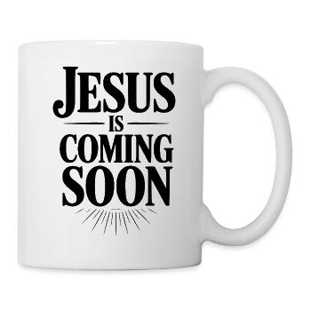 Jésus arrive bientôt - Mug blanc - blanc - Droite