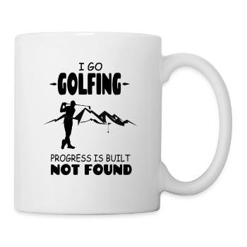 I_Go_Golfing_Progress_Is_Build_Not_Found - Mug blanc - blanc - Droite