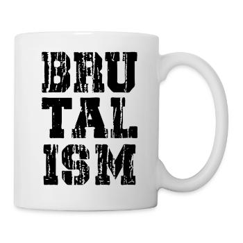 Brutalism Distressed and Bold typography - Mug - white - Right