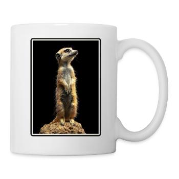 Meerkat Erdmännchen - Tasse - Weiß - Rechts