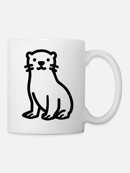 Otter - Tasse - Weiß