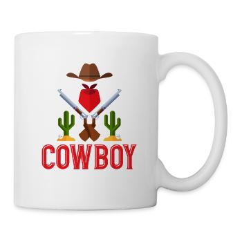 Das Ist Mein Cowboy Kostüm Western Fasching - Tasse - Weiß - Rechts