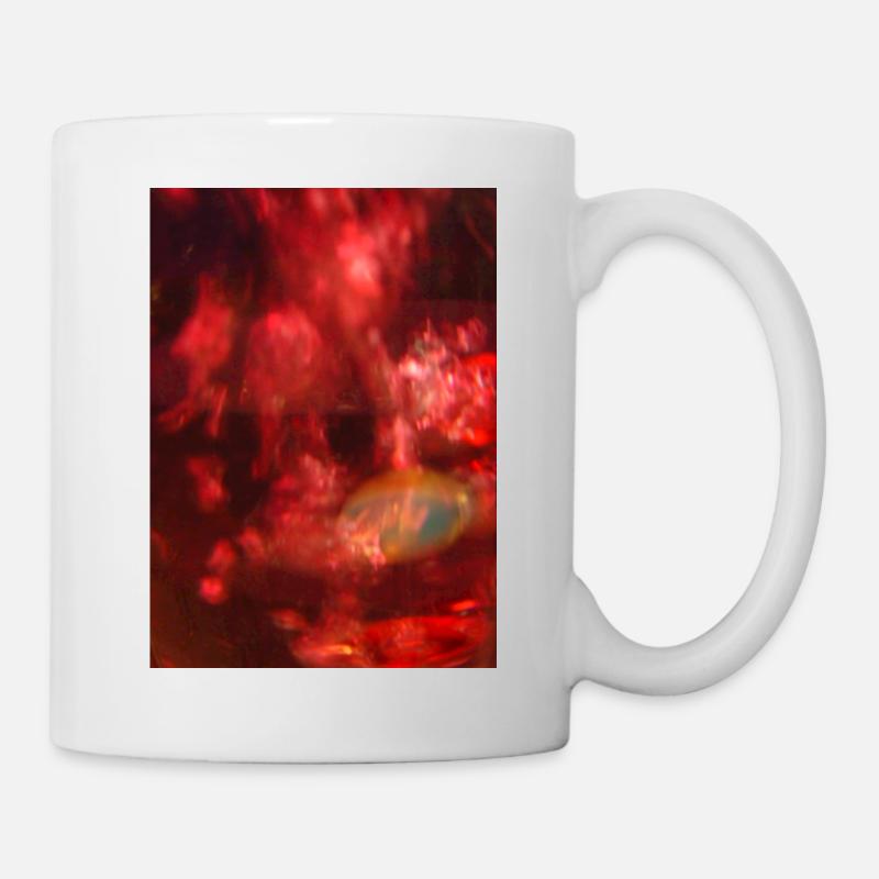 Rotlichtrauschendes Neon - Tasse - Weiß