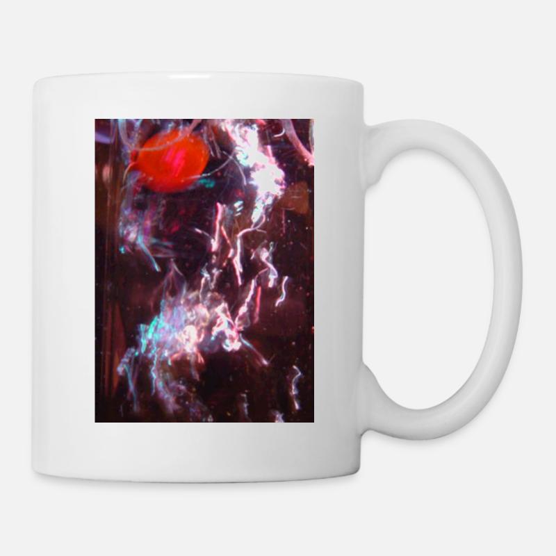 Neon Fluid Reflection - Mug - white