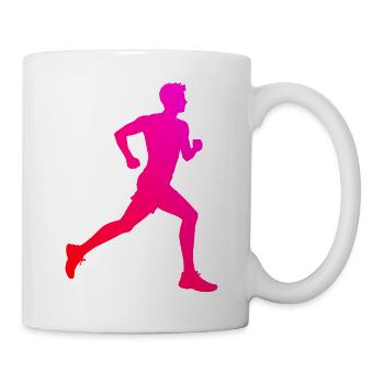 Gift idea for a running with running - Mug - white - Right