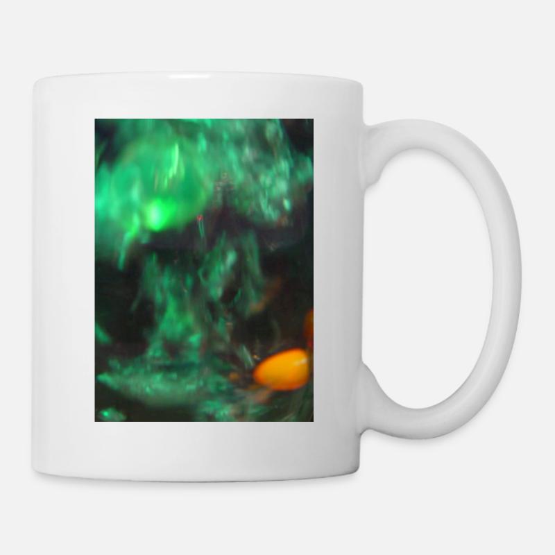 Green Aurora Light Play - Mug - white