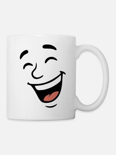 Face Laugh - Mug - white