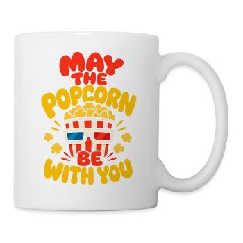 Popcorn Be With You - Tasse - Weiß - Rechts