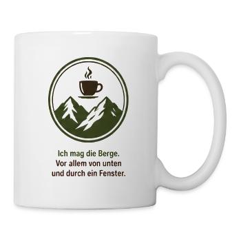 Ich mag die Berge - Tasse - Weiß - Rechts