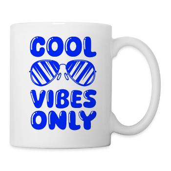 Cool Vibes Only Sonnenbrille - Tasse - Weiß - Rechts