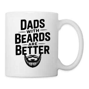 Les pères avec une barbe, c’est mieux - Mug blanc - blanc - Droite