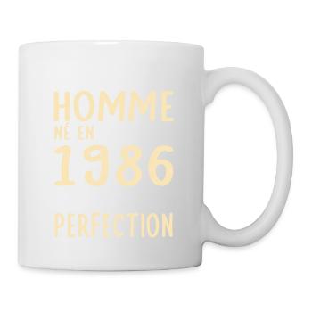 Anniversaire 40 ans - Né en Octobre 1986 - Mug blanc - blanc - Droite