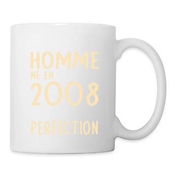 Anniversaire 18 ans - Né en Octobre 2008 - Mug blanc - blanc - Droite