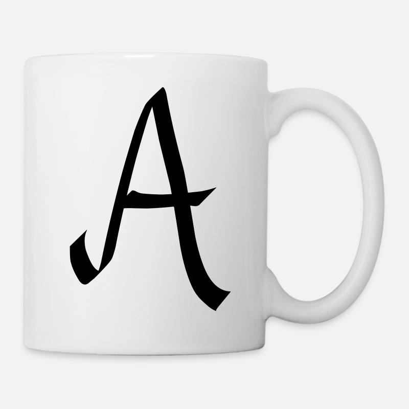 lettre a - Mug blanc - blanc