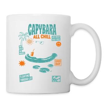Capybara All Chill Funny Animal - Tasse - Weiß - Rechts