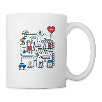 Dad Navigation System, free family interaction - Mug - white - Right