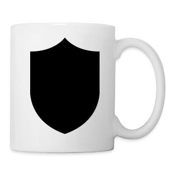 Mittelalterlicher Schild - Tasse - Weiß - Rechts