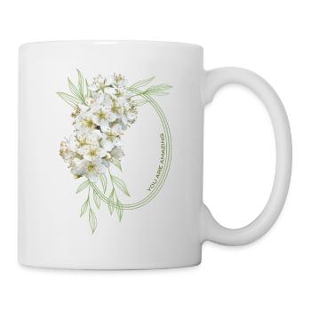 Vous êtes incroyable – Un design floral élégant - Mug blanc - blanc - Droite