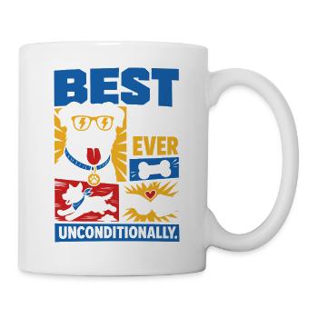 Best Buddy Ever Dog Lover Design - Tasse - Weiß - Rechts