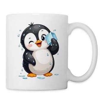 Kühl Pinguin mit Eiswürfel - Mug - white - Right