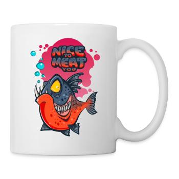 Nice to Meat You - Mug blanc - blanc - Droite