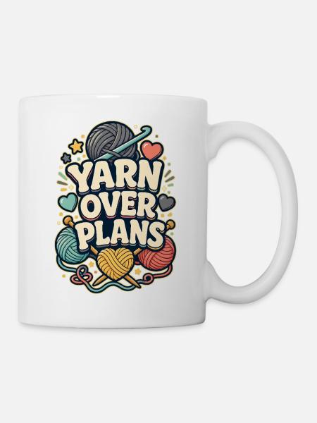 YARN OVER PLANS - Tasse - Weiß