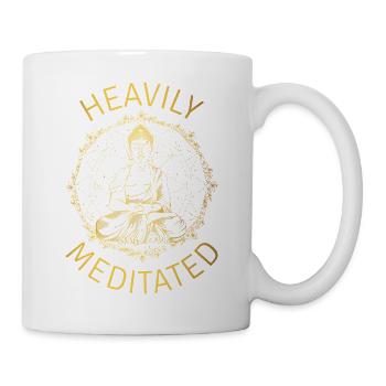 Stark meditiert II - Tasse - Weiß - Rechts