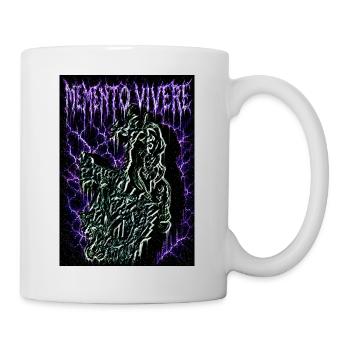 Memento Vivere – Démon biomécanique du cyber grunge - Mug blanc - blanc - Droite