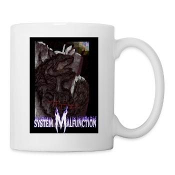 Dysfonctionnement système Cyberpunk Glitchcore Graphic Te - Mug blanc - blanc - Droite