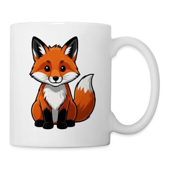 Niedlicher Fuchs Geschenk - Tasse - Weiß - Rechts