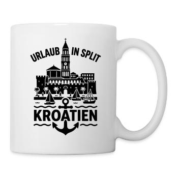 kroatien Split Urlaub - Tasse - Weiß - Rechts