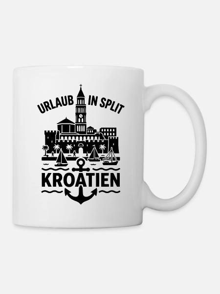 kroatien Split Urlaub - Tasse - Weiß