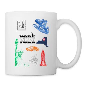 New York - Mug blanc - blanc - Droite
