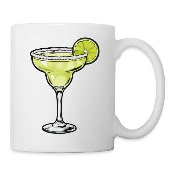 Illustration en verre de Margarita au citron vert - Mug blanc - blanc - Droite