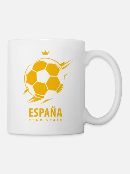 Spanien Team Fußball Krone - Tasse - Weiß