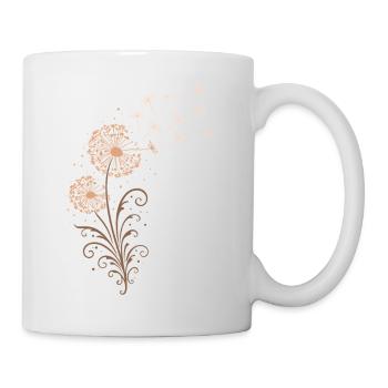 Pissenlit – Motif floral de la nature Pissenlit - Mug blanc - blanc - Droite