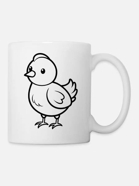 Küken - Tasse - Weiß